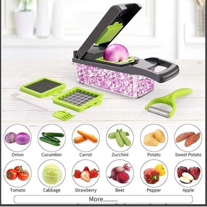 14 in 1 Vegetable Chopper with 8 Blades