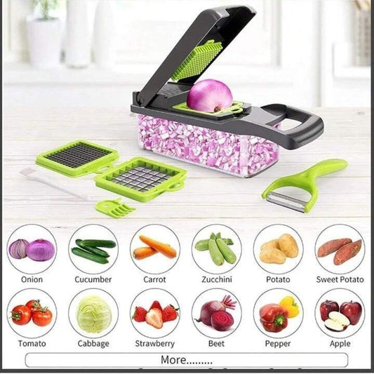 14 in 1 Vegetable Chopper with 8 Blades