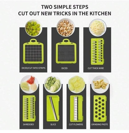 14 in 1 Vegetable Chopper with 8 Blades