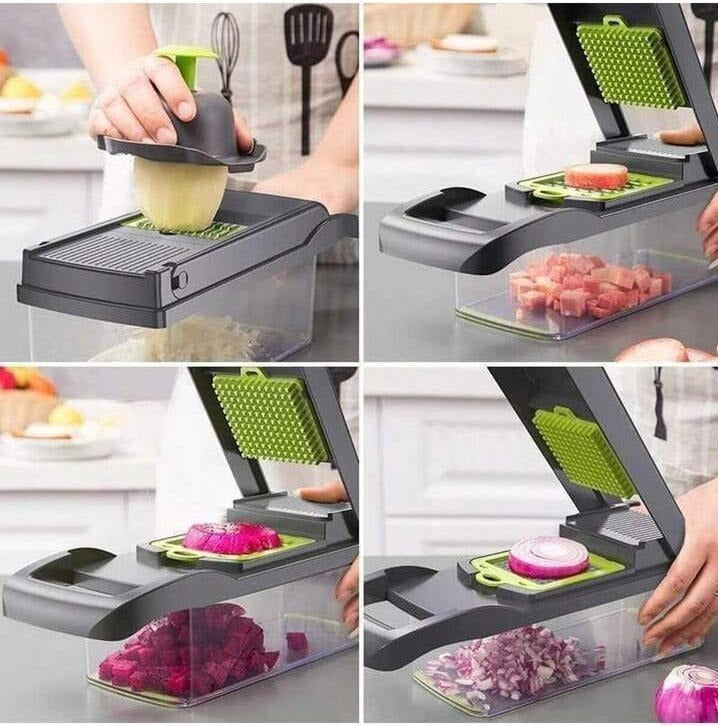 14 in 1 Vegetable Chopper with 8 Blades